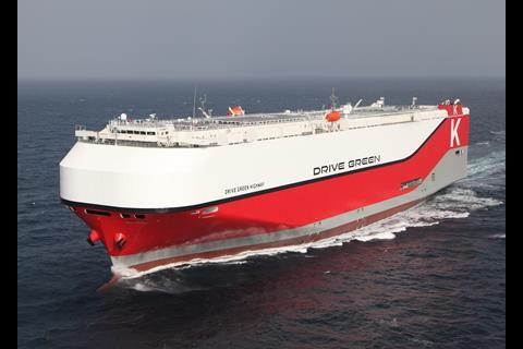 The research into efficiency technologies aboard new PCTC 'Drive Green Highway' eptiomise K Line's environmental focus